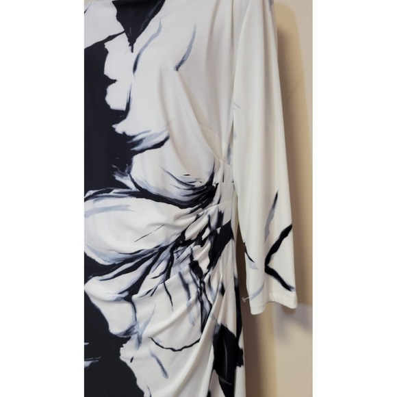 Lauren, Ralph Lauren 3/4 Sleeve Floral Midi Dress - Picture 4 of 6